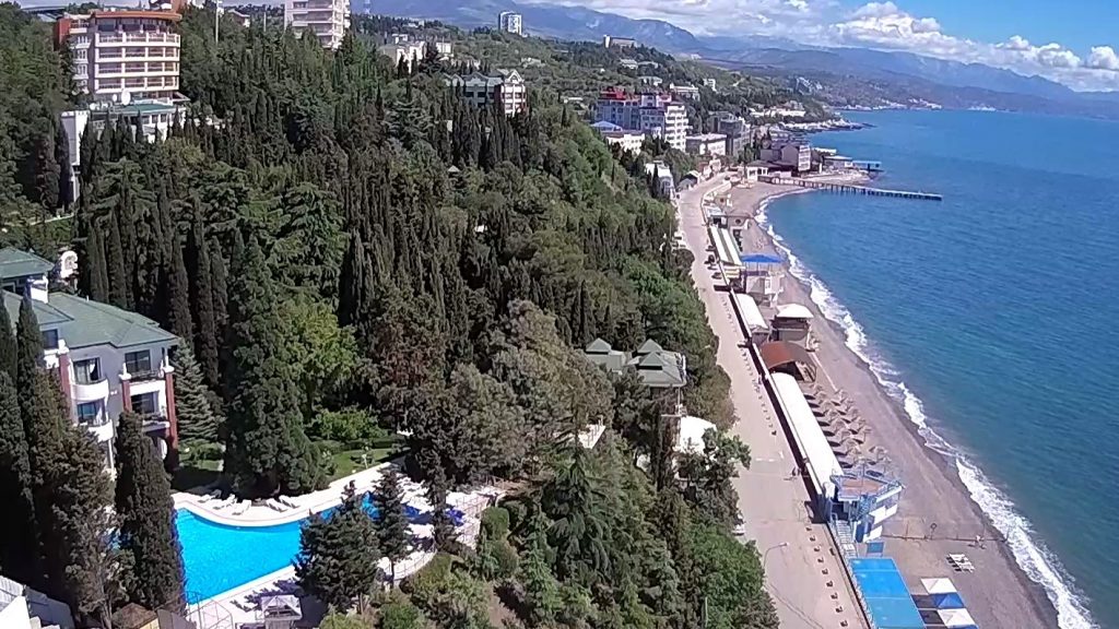 Крым Алушта вид сверху