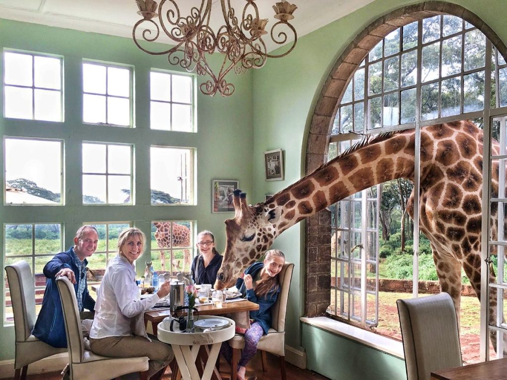 Giraffe Manor Кения Африка забронировать отель