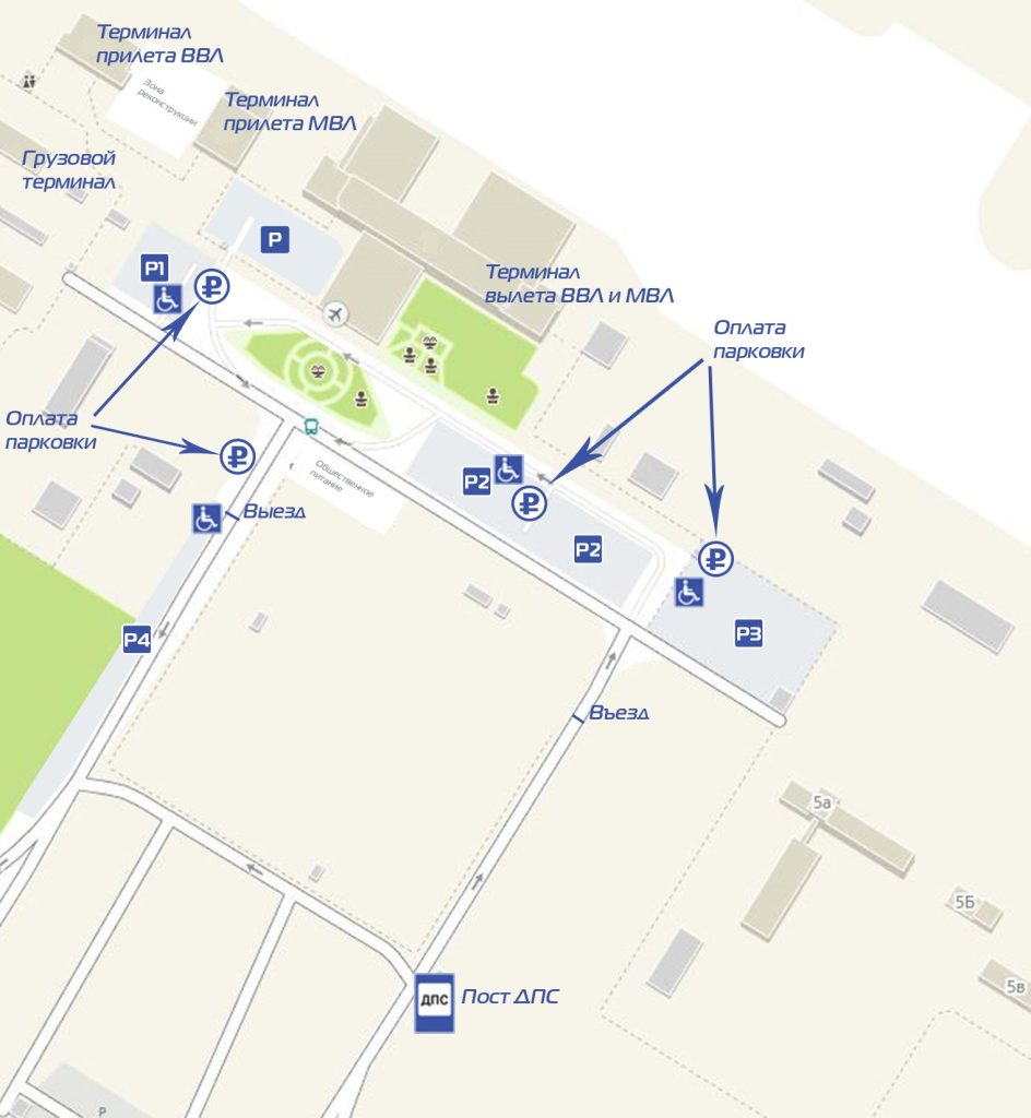 парковки аэропорт Минеральные воды план