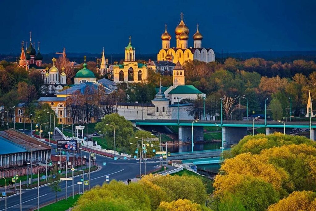 Ярославль общий вид вечер красиво