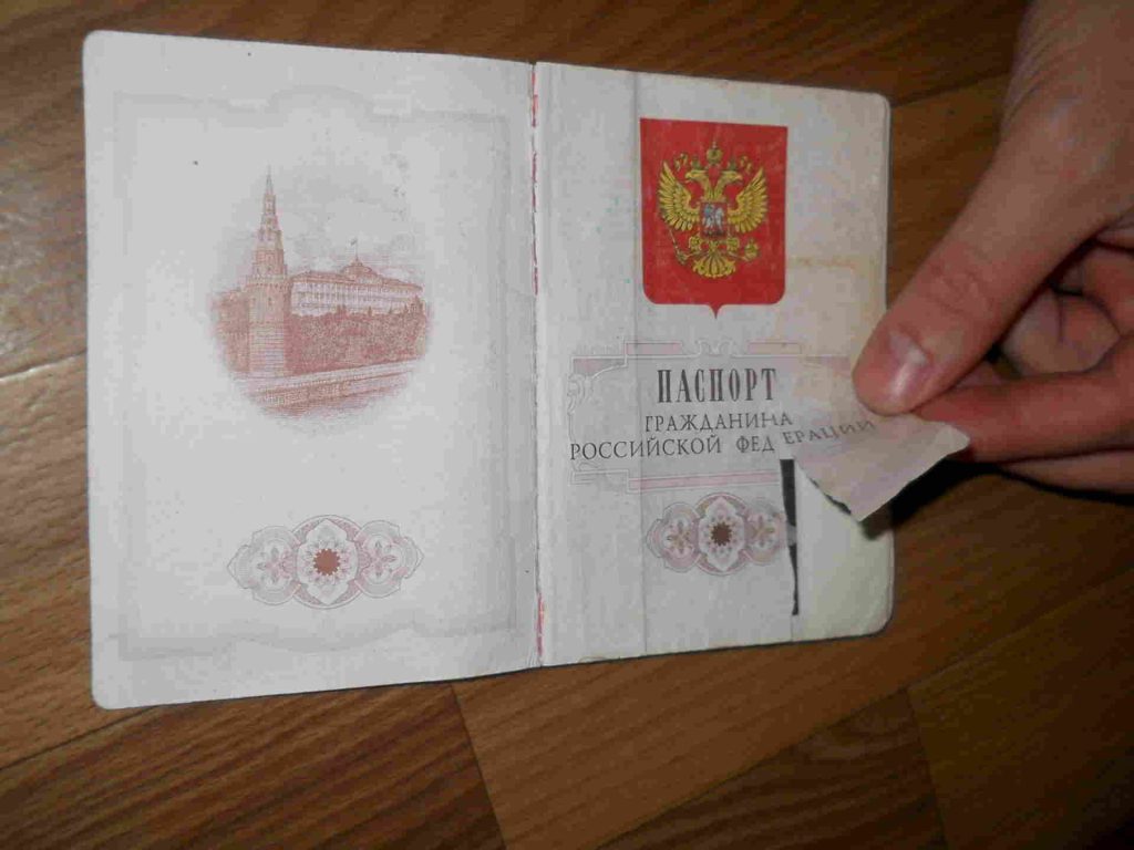 испорченный паспорт